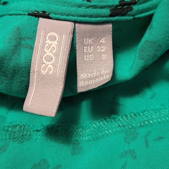 ASOS Green Wrap Dress - Picture 3 of 8